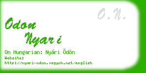 odon nyari business card