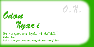 odon nyari business card